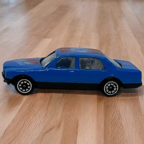 Vintage Blue TURBO #9 Racing Sedan Diecast Toy Car Made in China - Picture 1 of 7